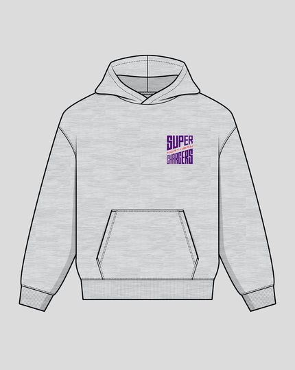 Unisex Northern Superchargers Pull Over Hoodie - Grey