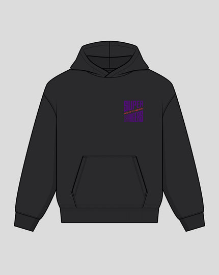 Unisex Northern Superchargers Pull Over Hoodie - Black