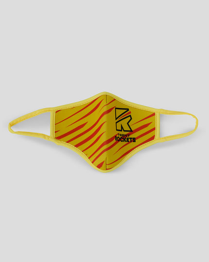 Anti-Dust Polyester Face Mask - Trent Rockets - Yellow