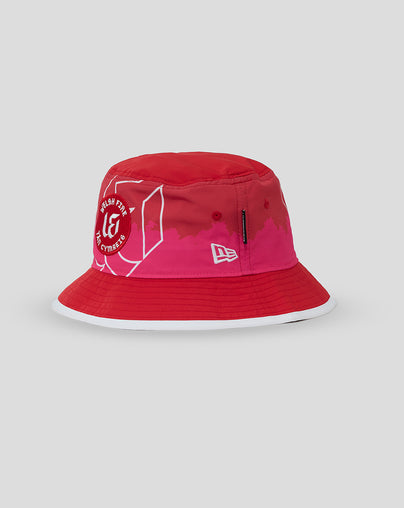 New Era AOP Bucket Welsh Fire - Red