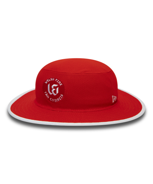 Welsh Fire New Era Contoured Panama Hat in Fiery Red