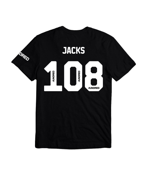Will Jacks '108' Logo Tee Juniors Black